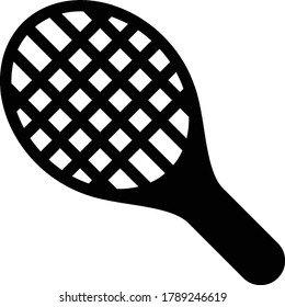 racket vector glyph flat icon 