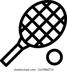 racket vector illustration isolated on a transparent background. glyph vector icons for concept or web graphics.
