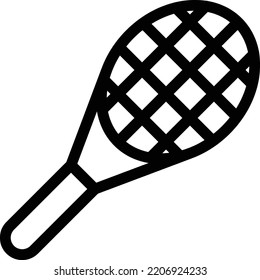 racket Vector illustration on a transparent background. Premium quality symmbols. Thin line vector icons for concept and graphic design.