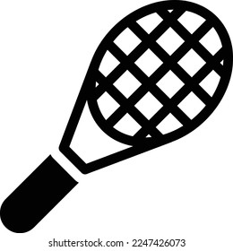 racket Vector illustration on a transparent background. Premium quality symmbols. Glyphs vector icons for concept and graphic design. 
