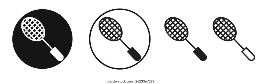 Racket web vector icons set