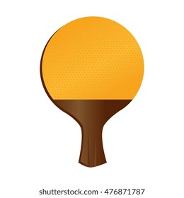 racket wooden rubber yellow