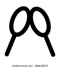 Rackets Bold Line Vector Icon