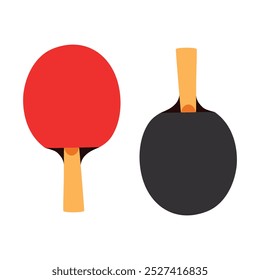 Rackets for table tennis isolated on white background. Ping Pong paddles. Vector illustration