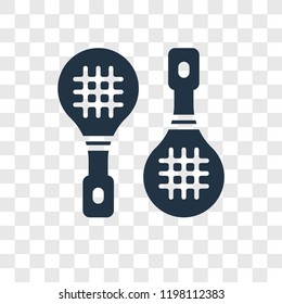 Rackets vector icon isolated on transparent background, Rackets transparency logo concept