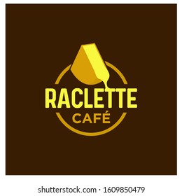 Raclette Cheese Logo Design Vector