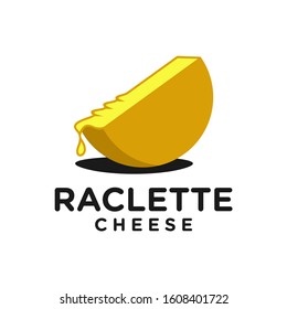 Raclette cheese for Logo template. Logo vector