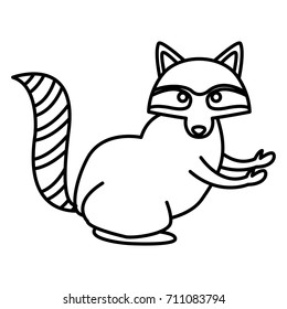 Racoon animal cartoon