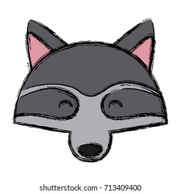 Racoon animal cartoon