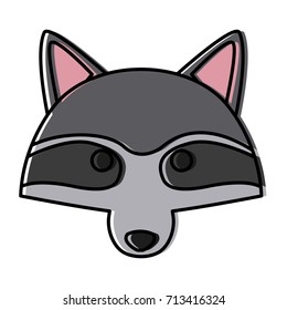 Racoon animal cartoon