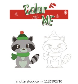 Racoon Fun Coloring Game