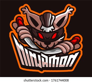 Racoon Gaming E Sport Logo Vector Illustration