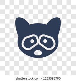 Racoon icon. Trendy Racoon logo concept on transparent background from animals  collection