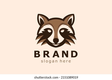 Racoon logo. Very suitable various business purposes also for symbol, logo, company name, brand name, icon and many more.