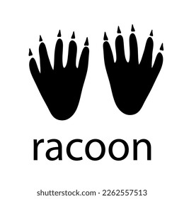 Racoon Paw Logo design vector illustration design template.eps
