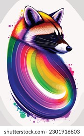 un arco iris de arco iris concepto de luz vector ilustración