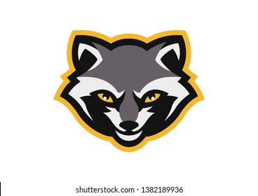 Racoon sport logo. EPS 10