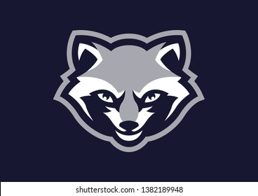 Racoon sport logo. EPS 10