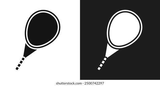 Racquet icon line art vector