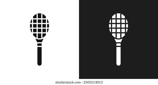 Racquet icon logo set vector