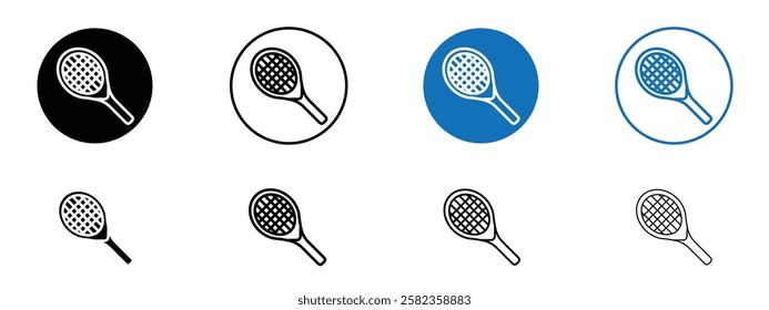 Racquet icons pack vectors for app and web ui designs