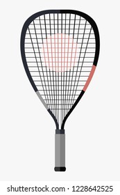 Racquetball racket vector illustration