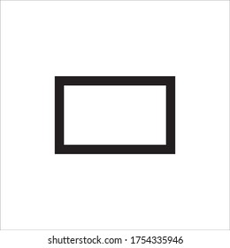 temblar de diseño vectorial de icono de ractangle