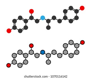 Ractopamine feed additive molecule.
