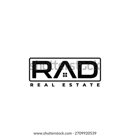 RAD ABSTRACT EMBLEM LOGO DESIGN IDEA VECTOR.eps
