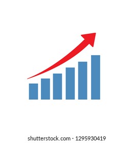 Rad arrow. Graph. Vector