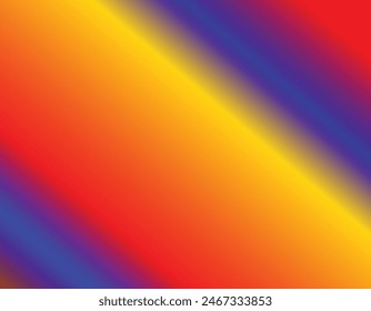 Rad, Blue, Yellow and Brown color combination smooth gradient background design.