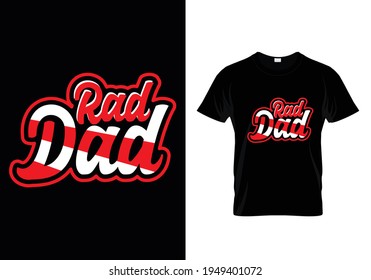 Diseño de camisetas de papá rojo