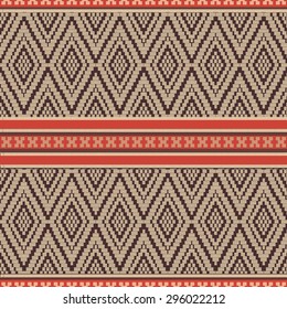 Rad ethnic ornamental textile geometric motifs pattern.