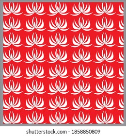 rad and white color pattern