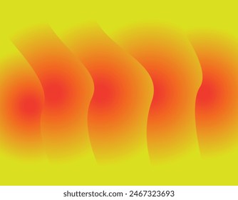 Rad and Yellow full color combination gradient background design.