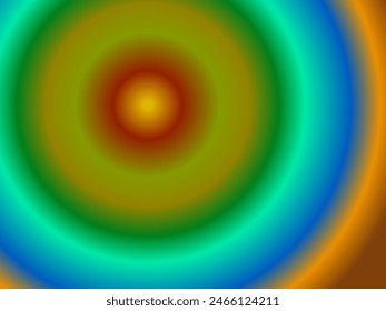 Rad,  yellow, green, sky blue, blue and brown color combination gradient background design.