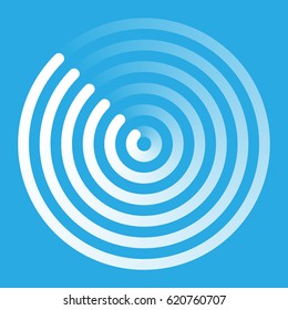 Radar abstract icon symbol vector illustration