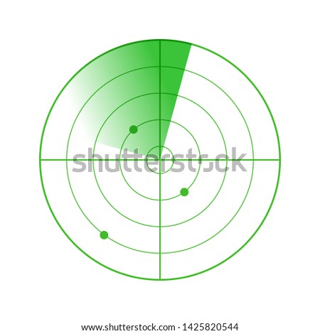 radar abstract icon. Vector illustration image on white background