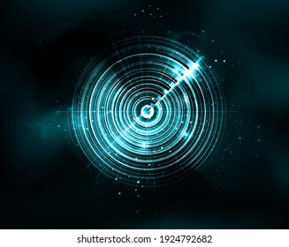 radar abstract illustration vector background