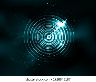 radar abstract illustration vector background