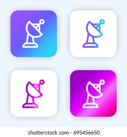 Radar bright purple and blue gradient app icon