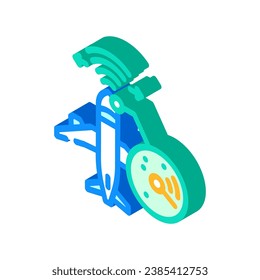 radar calibration aircraft isometric icon vector. radar calibration aircraft sign. isolated symbol illustration