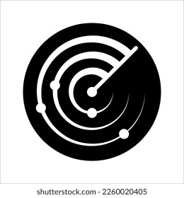 radar chart icon from Business and analytics collection. Thin line radar chart vector illustration isolated on white background.