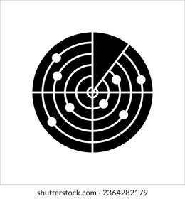 radar chart icon from Business and analytics outline collection. Thin line radar chart vector isolated on white background.