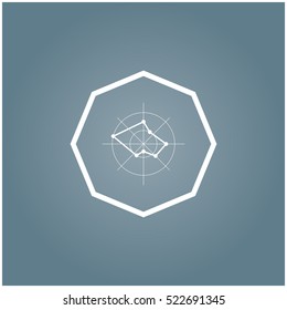 Radar Chart Icon Vector Stock Vector (Royalty Free) 522691345 ...