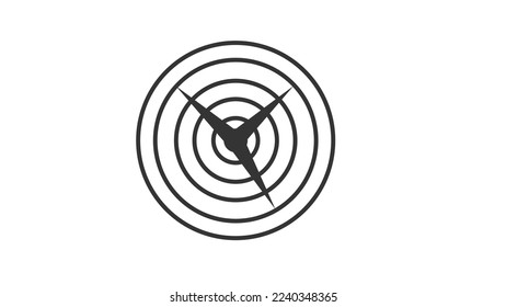 Radar chart icon.Flat vector graphic.
