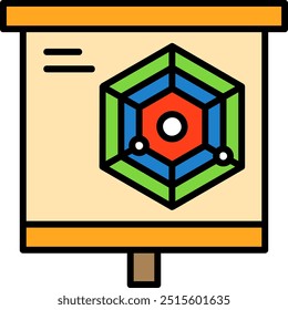 Radar Chart Vector Icon Design Symbol