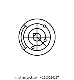 Radar, communication icon. Element of communication thin line icon