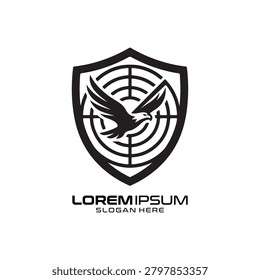 Radar Defense logo presents a precise radar target design overlaid on a protective shield, signifying reliable and accurate threat detection. This professional and robust emblem is perfect for cybersecurity firms, aerospace defense contractors, or security agencies that want to emphasize technical accuracy, consistent performance, and the proactive protection of assets.