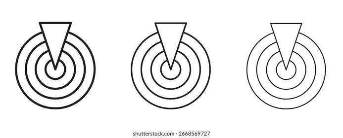 Radar detection icon for Graphic Design Projects